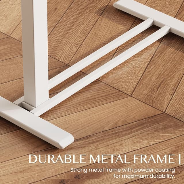 Detalle 2 de FLEXISPOT Tavolino Laterale regolabile in altezza per laptop e letto, piano inclinabile (80×40 cm)