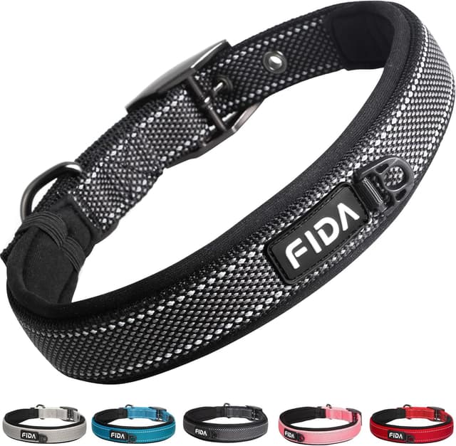 Detalle de Fida Padded Dog Collar Heavy Duty, Medium