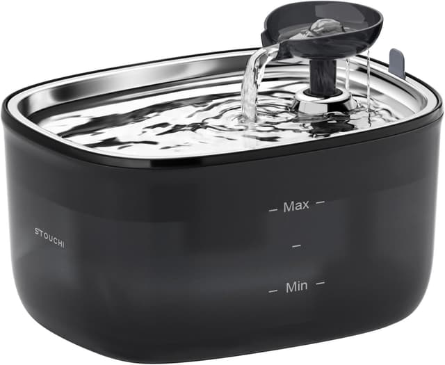 Imagen de Stouchi Edelstahl Trinkbrunnen 2,5L 🐱 en OfertitasTOP