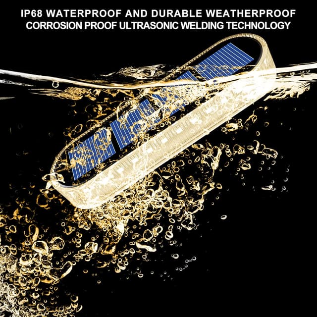 Detalle de YiLaie Luci Solari da Giardino esterne IP68 (4 pezzi), luce calda 2700K con sensore auto on/off per scale e percorso