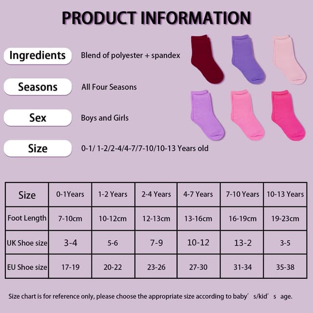 Thumbnail 5 de GENTABY Toddler Girls Socks 20 Pairs