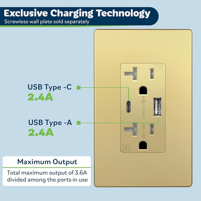 Thumbnail 3 de TOPGREENER TU22036AC-GDWSI USB Outlet 3.6A 🔌
