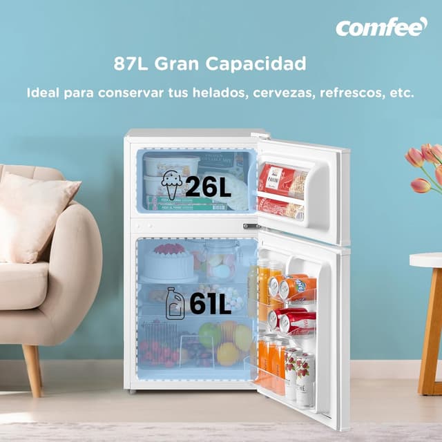 Detalle 2 de Comfee RCT87WH2 Nevera congelador 87 L