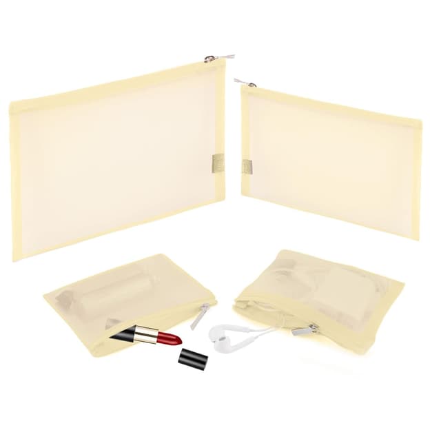 Thumbnail 6 de EASYFUN Mesh Pouch Set (4 Pack) – Zipper Cosmetic Organizer Bags for Travel and Daily Small Items