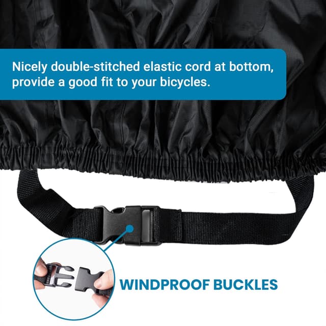 Detalle 2 de Favoto Bike Cover 78.7×27.5×44 inch