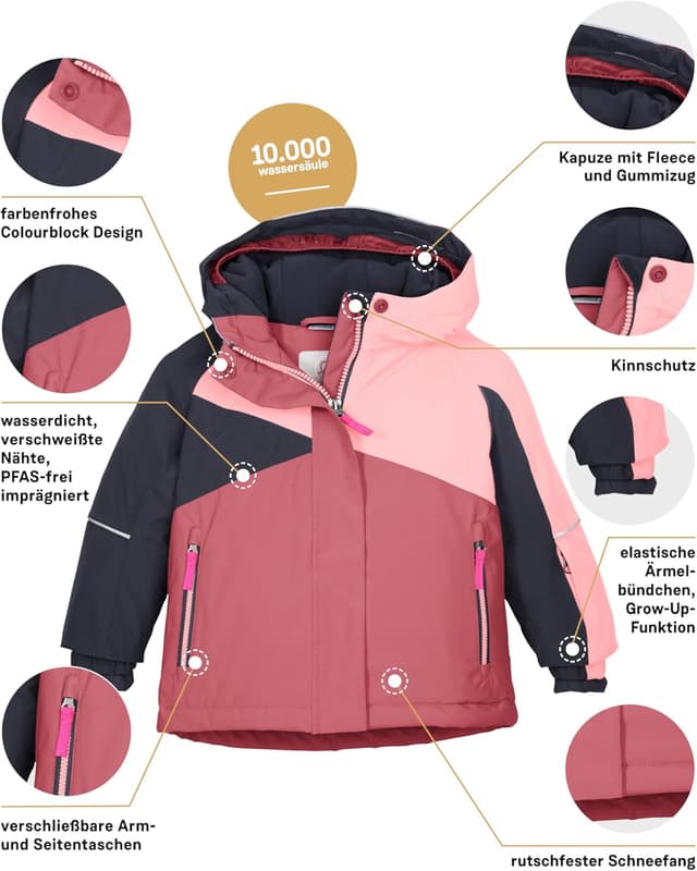 Thumbnail 4 de first instinct by killtec Unisex Baby Ski Jckt mit Kapuze