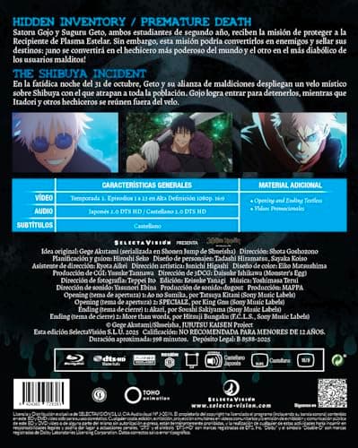 Detalle de Jujutsu Kaisen Temporada 2 (Episodios 1 a 23) Blu-ray coleccionista de SELECTA VISION