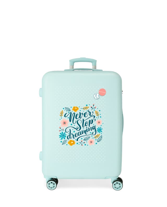 Detalle de Movom Never Stop Dreaming maleta rígida mediana 81 L