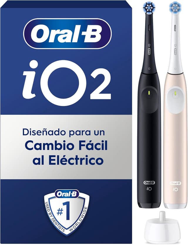 Detalle de Oral-B iO 2 Cepillo Eléctrico Negro Noche y Rosa 🪥