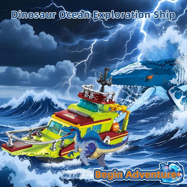 Thumbnail 3 de kiothdre Ocean Explorer Dinosaur Building Set