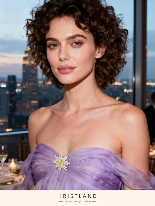 Thumbnail 3 de KristLand Schneeflocken Brosche 4,7 cm