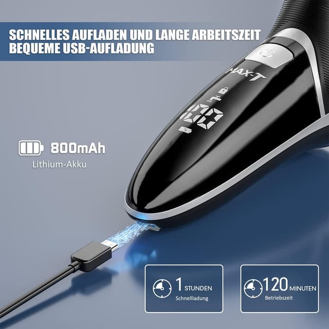 Detalle de MAX-T Upgraded 3D ProSkin Rasierer elektrischer für Herren