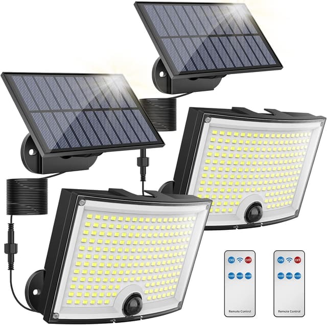 Detalle de KagoLing 202 LED Luces solares impermeables con sensor de movimiento ☀