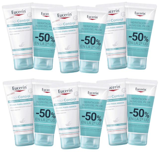 Imagen de Eucerin AtopiControl Crema de manos 12x75 ml en OfertitasTOP