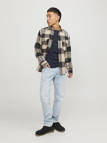 Thumbnail 3 de Jack & Jones Jjeleo Knit Crew Neck L azul marino