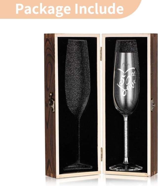 Thumbnail 6 de NUPTIO 50th birthday champagne flute gift 200ml