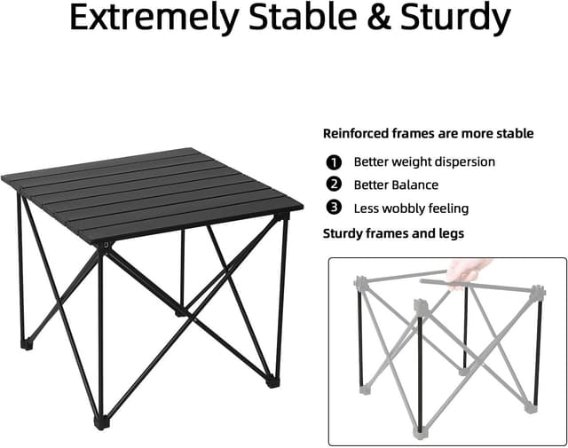 Thumbnail 6 de ROCK CLOUD Upgrade Structure Portable Camping Table 110 lbs