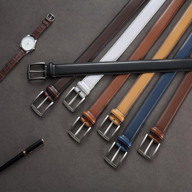 Detalle 1 de YOORAN Gürtel Herren Leder 33 mm