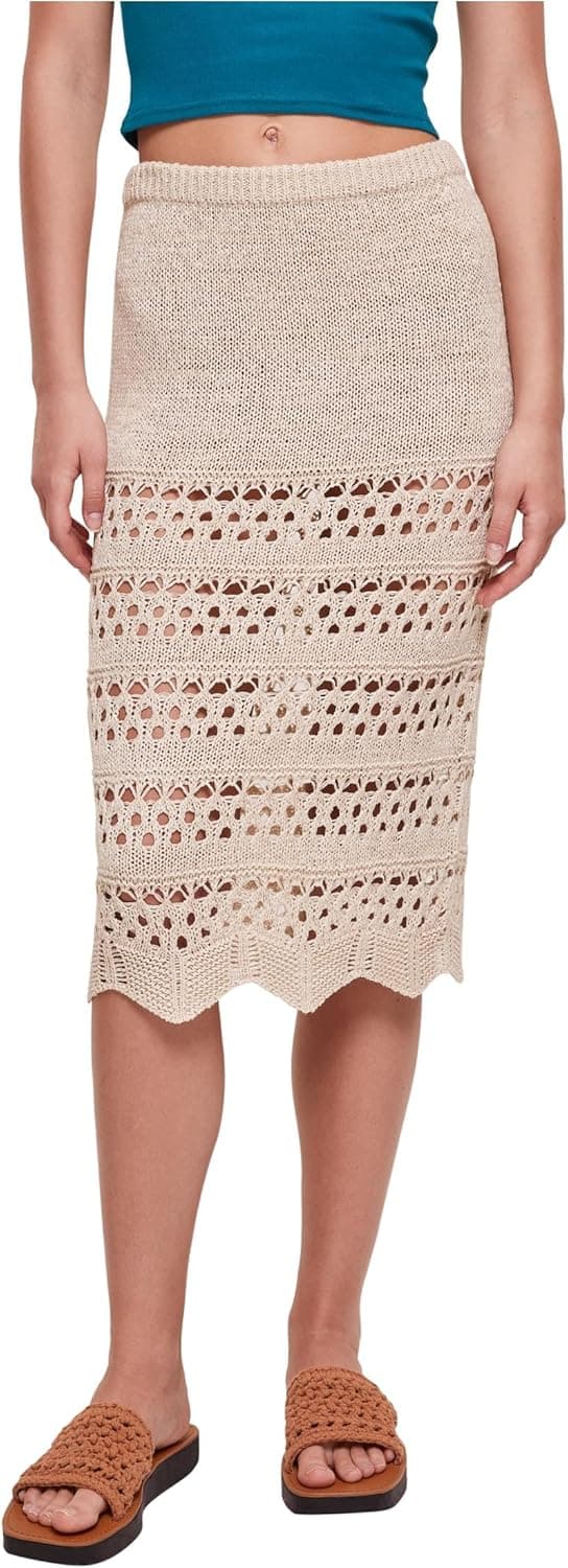 Detalle de Urban Classics Damen 3/4 Crochet Knit Rock