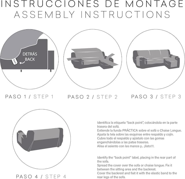 Thumbnail 4 de EYSA Funda Chaise Longue Argento 290 cm