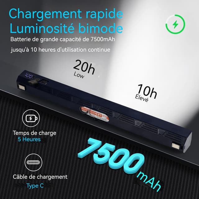 Detalle 2 de LETOUR Baladeuse LED 7500mAh