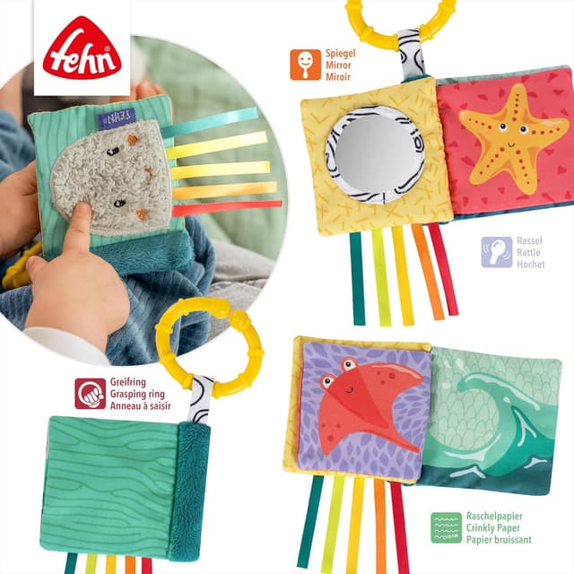 Detalle de Fehn Mini Buch Tintenfisch mit 6 Seiten