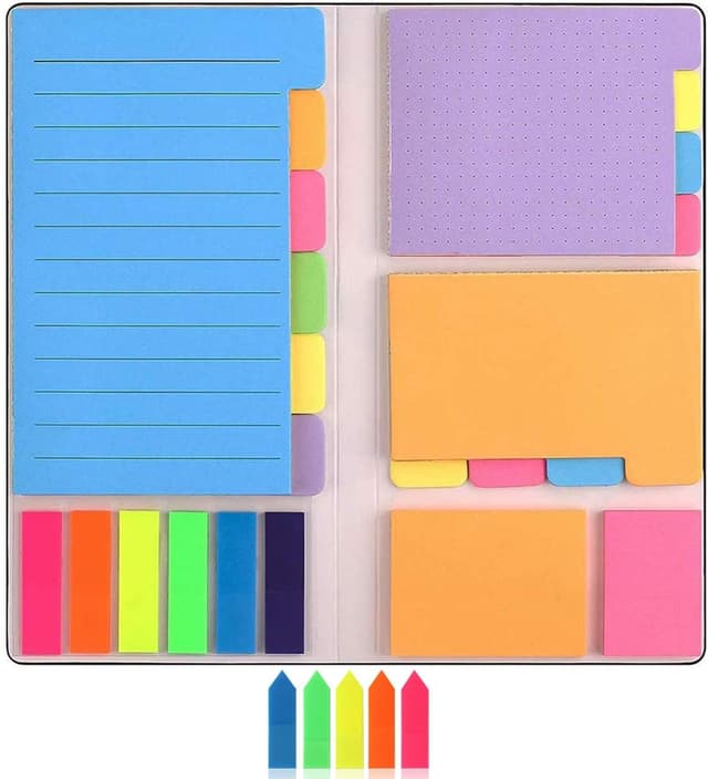 Detalle de Lot de 500 notes autocollantes, 7 types đź—‚