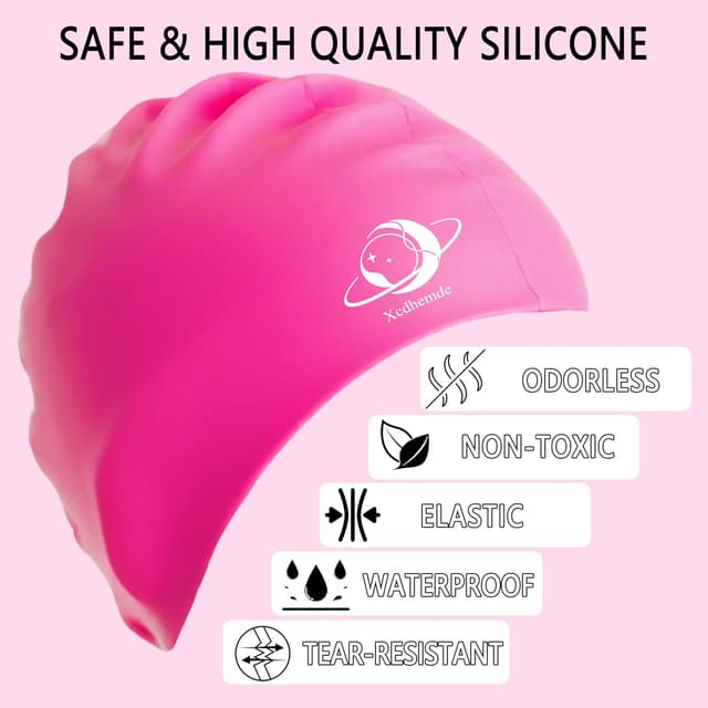 Thumbnail 2 de Xcdhemde Bonnet de Bain Enfant Silicone