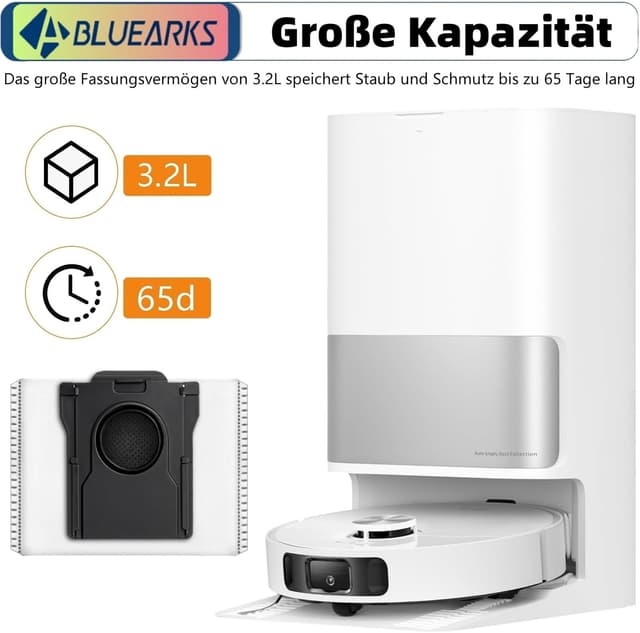 Detalle de Bluearks 14 Staubbeutel für Dreame L10s Ultra Gen 2/Gen 3 & weitere Modelle – 3,2 Liter mit Aktivkohleschicht