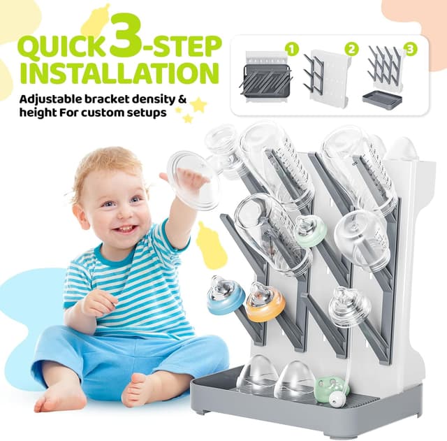 Thumbnail 4 de Dayacoco Baby Bottle Drying Rack – Holds 12 Bottles