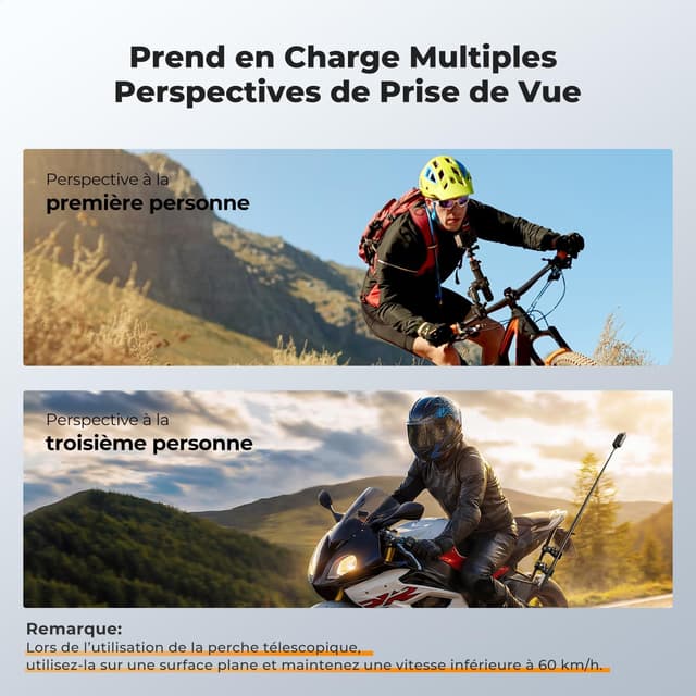 Thumbnail 6 de K&F CONCEPT Double pince super serrage avec tête sphérique 360° – support universel pour guidon, perche et trépied