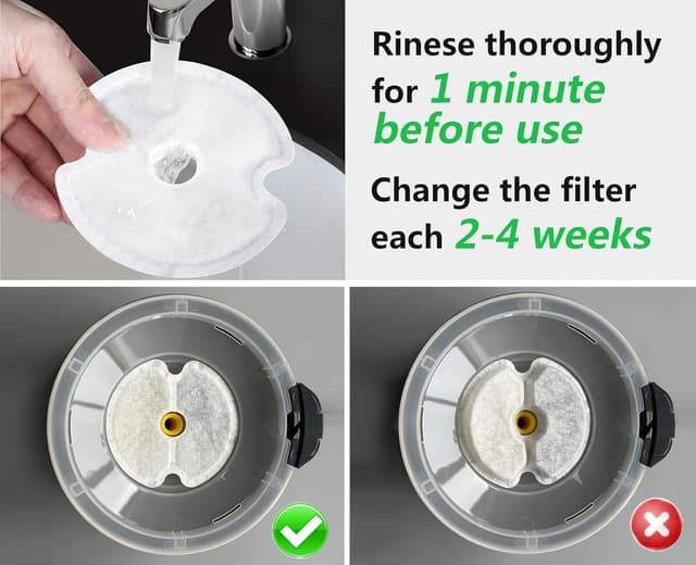 Thumbnail 5 de Yiupea Filtro de Fuente 6 Piezas para Gato 2L