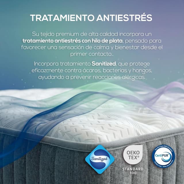 Detalle 2 de Homey Serenity Colchón visco 28 cm firmeza alta 90x190