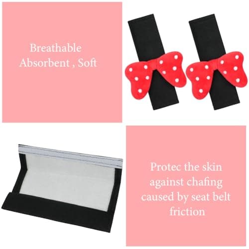 Thumbnail 2 de URAQT Protezioni per cintura di sicurezza papillon, 2 pezzi