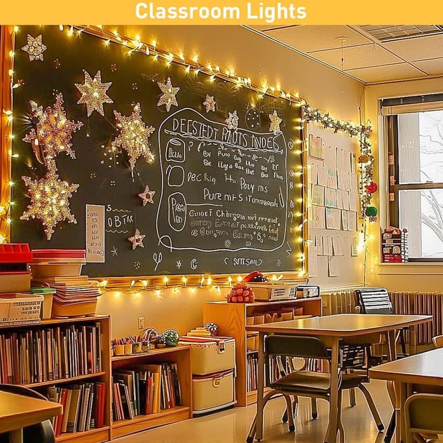 Detalle de Afaiup 200 LED Fairy Lights (82ft) Clear Wire – Warm White Twinkle Indoor/Outdoor Plug-In