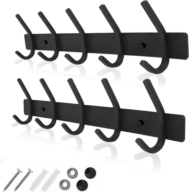 Thumbnail 6 de GlazieVault coat hooks 2 pack, wall mounted