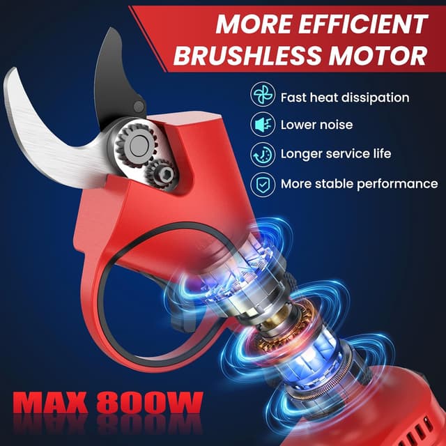 Detalle de MuatCtarom forbici potatura a batteria 21V