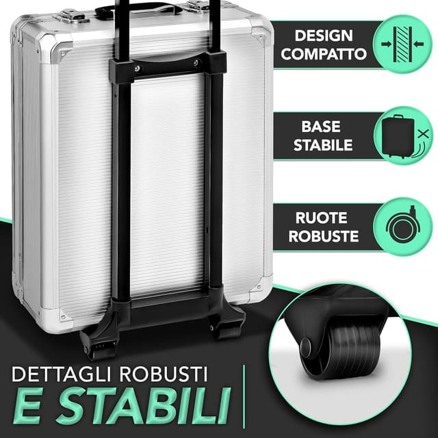 Detalle 2 de Valigia degli attrezzi TRESKO da 949 pezzi con trolley e cassetta cromo-vanadio