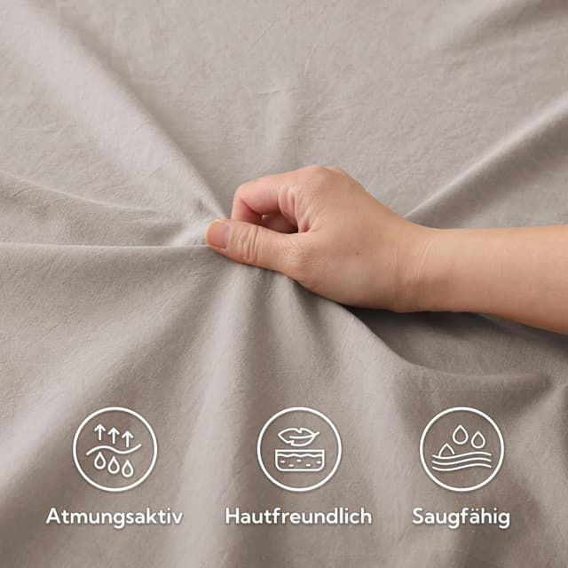Detalle de SOULFUL Spannbettlaken 120x200 cm mit 25 cm