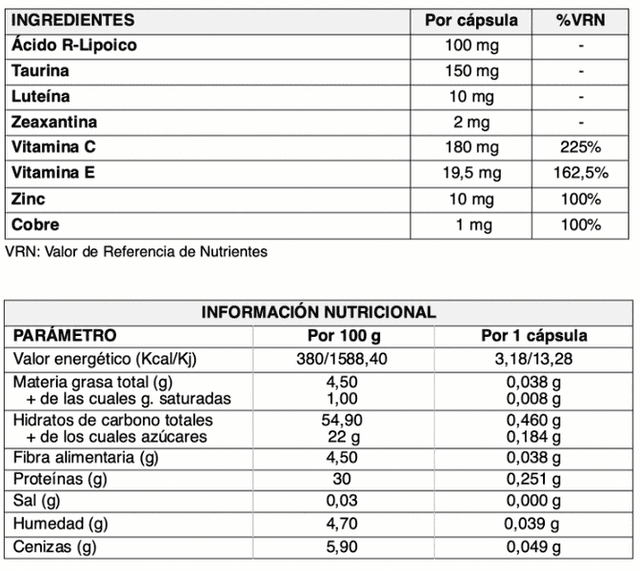 Detalle 2 de Nuantiox Vision cápsulas 45 unidad suplemento visión 😊