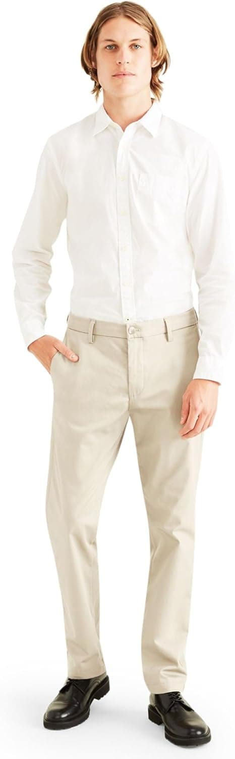 Detalle 2 de Dockers Signature Khaki Slim Gris 32W 30L