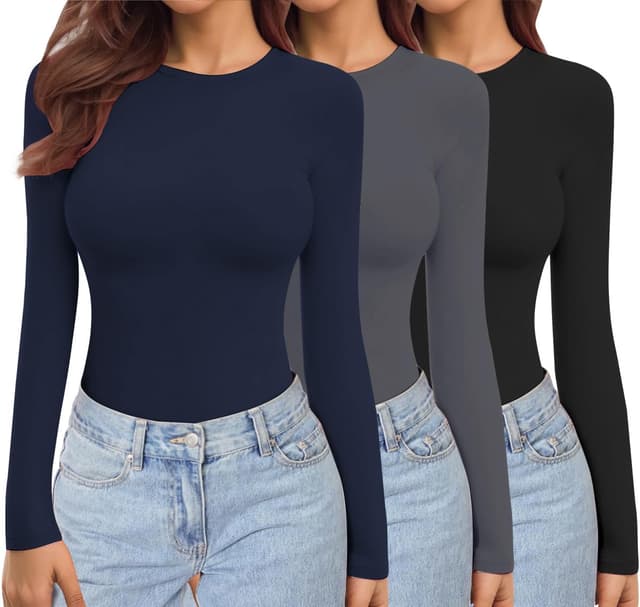 Detalle de Ekouaer Maglie termiche donna 3 pezzi XS-XXL