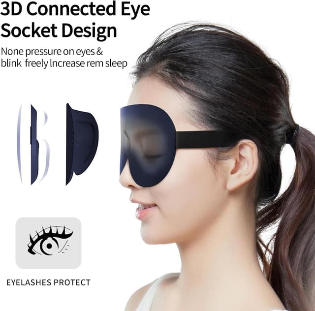 Thumbnail 4 de townsslik máscara de sueño 3D seda 19mm