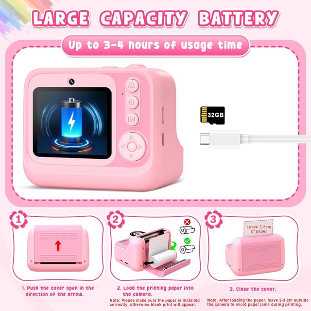 Detalle 2 de Subtail Kids Camera Instant Print 32GB