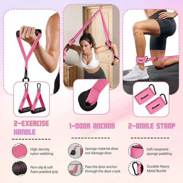 Thumbnail 4 de Ayombo Resistance Band Women โ Heavy Resistance set ๐๏ธโ