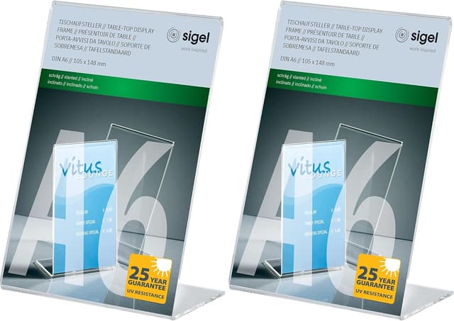 Thumbnail 5 de Sigel TA211 Tischaufsteller A4 schräg