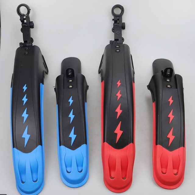 Detalle 2 de ZUKKA Fahrrad-Schutzblech-Set vorne & hinten (2-teilig) – universell für Mountainbike/MTB, Rennrad & Schnellspanner, 24–29 Zoll