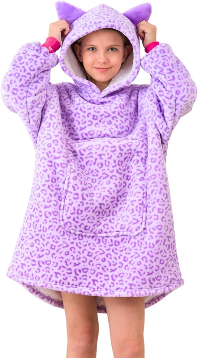 Detalle de Ceruwum unicorn hooded oversized hoodie blanket for girls (unicorn hoodies)