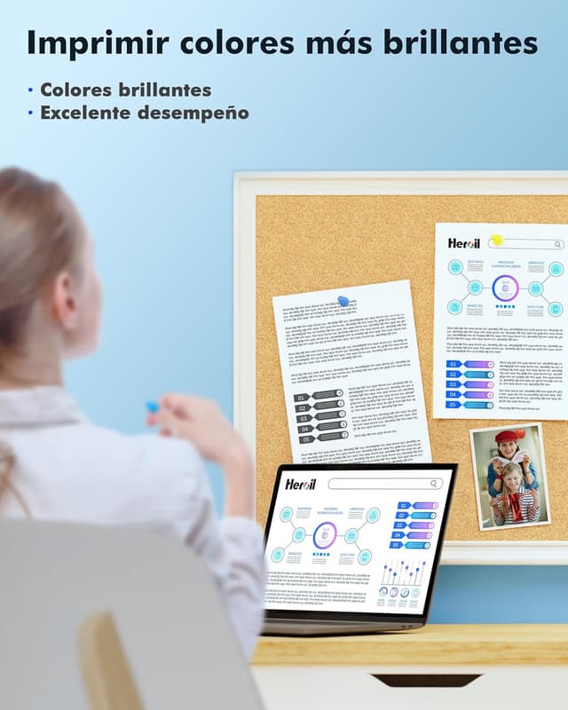 Thumbnail 4 de Heroil 305XL Negro - Tinta Compatible para HP ✒️