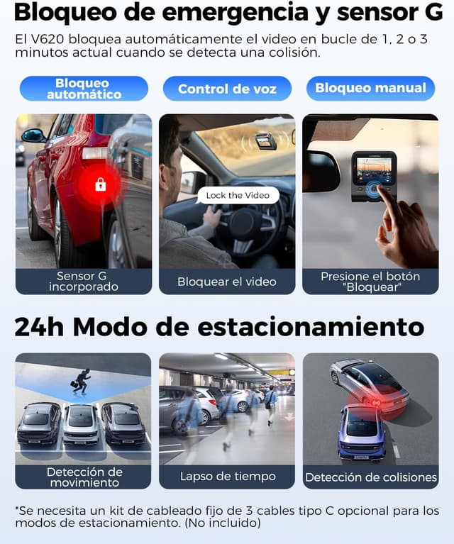 Thumbnail 5 de LINGDU V620 Dashcam 4K con GPS